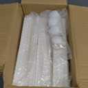 Closet Organizers and Storage 70Qt 3 Pack Stackable Storage Bins with 1 Lid Closet Organizer Boxes for Clothes Foldable Storage Box for Clothes/Office Supplies/Snacks(Milky)