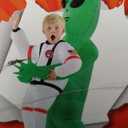 Morph Kids Astronaut Inflatable Alien Costume, Blow Up Alien Outfit, Aliens Blow Up Costume Kids, Inflatable Costumes