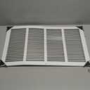 Fits 22x12 Duct Opening | Steel Return Air Grille by Handua | Vent Cover Grill for Sidewall and Ceiling | White | HVAC Cold Air Intake Grille | Outer Dimensions: 23.75"W X 13.75"H