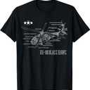 American Military Aircraft UH 60 Black Hawk Helicopter T-Shirt (Small)