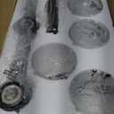 4-Light Bathroom Light Fixtures, 27" Modern Vanity Lights Over Mirror with Clear Glass Shades, Matte Black Light Fixture, Classic Wall Light Fixture for Mirror Living Room Cabinet Bedroom Porch