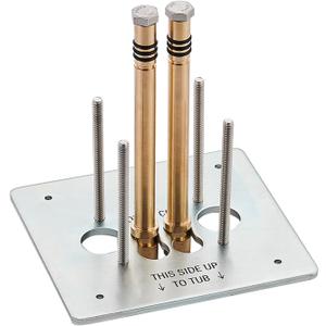 R4700-FL Floor-Mount Rough-In Valve, Compatible with Delta Freestanding Tub Fillers, Chrome