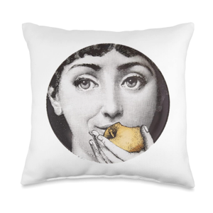 Lina Cavalieri Fornasetti Throw Pillow (16x16)