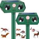 2026 Sonic Fortress Pro Deer Repellent Solar Ultrasonic Animal Deterrent Devices Outdoor Squirrel Repellent Cat Deterrent with IP65 Motion Sensor to Scare Raccoon Rabbit Dog Skunk for Garden (2)