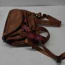 FADEON 15.6 inch Laptop Backpack Purse for Women Designer PU Leather Computer Backpacks Fashion for Work Travel Brown