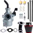 PZ22 Carburetor for Honda XR50 CRF50 Z50 CRF XR 50R Z50R Z50A Mini Trail 50 Compatible with Coolster TaoTao 110cc 125cc SSR CRF50 Pit Dirt Bike 22mm Air Filter