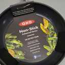 OXO Enhanced 10" Frying Pan Skillet, PFAS-Free Ceramic Nonstick, Durable Hard Anodized Cookware, Scratch Resistant, Stainless Steel Handle, Good Grips, Dishwasher Safe, Oven safe, Black