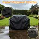 Full Enclosed Grill Covers 55 Inch,Grill Covers Heavy Duty Waterproof, UV and Fade Resistant with Breathable lid, All Weather Protection Charbroil for Nexgrill, Brinkmann and More Grills, Black