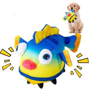 Auvitaya Large Squeaky Dog Toys for Aggressive Chewers, Durable Stuffed Pet Puppy Chew Toys with Clean Teeth for Small Medium Large Dogs to Keep Them Busy