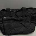 Tote Bag for Women, Puffer Quilted Handbag with Compartments Lightweight Puffy Shoulder Bag for Travel, Work, Gym (Small, Black)