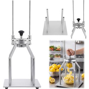 FoldTier Lemon Cutter 6-wedge Holder with Lemon Slicer Stand Party Supplies Set 11 Inch Fruit Cutter Stainless Steel Blade Fruit Lime Slicer Easy to Use Lemonade Base for Summer Bar Supplier Party