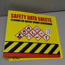 Ring Binder Depot SDS Binder, Heavy Duty 3 Ring Binder with 1.5 in Capacity Holds 250 Pages, Durable and Highly Visible Safety Data Sheets, Yellow