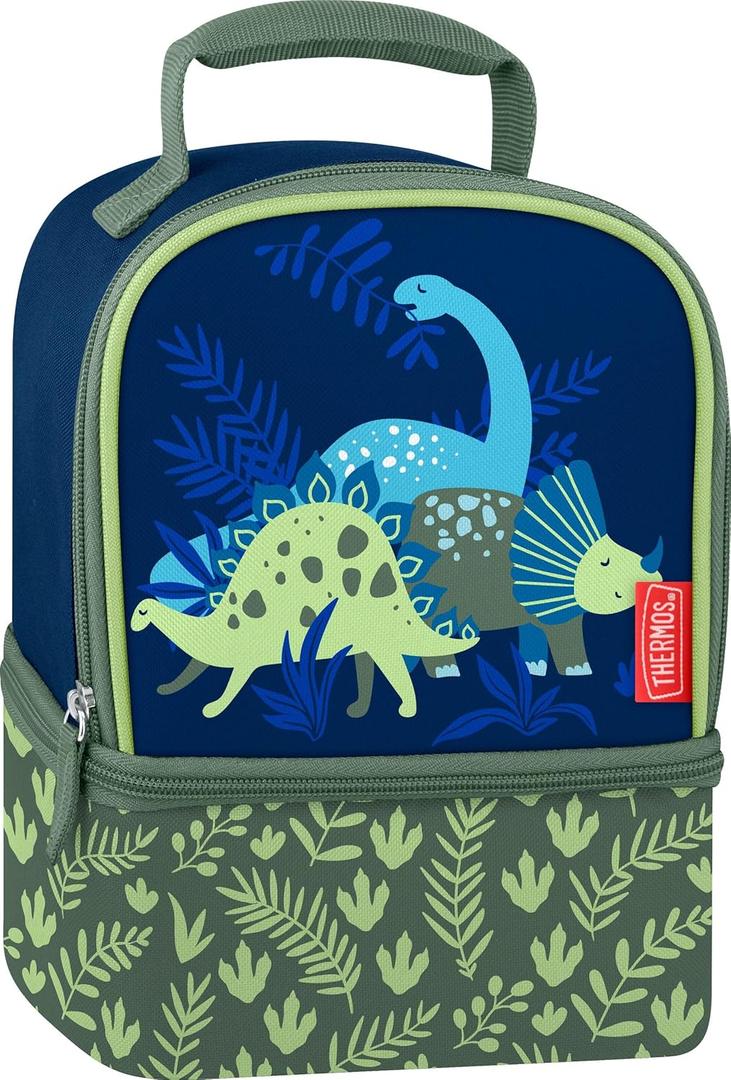 Thermos Non-Licensed Dual Compartment Lunch Box, Dinosaur Kingdom (One Size)