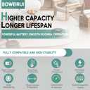 ABL-D1 ABL-D2A Battery for iRobot Roomba i7 i7+ 7150 7550 and i3 i3150 i3+ i4 i4+ i6 i8 i8+ and e e5 e6 e5150 e5152 e6198 for Roomba i and e Series Replacement Lithium Ion Battery 4624864