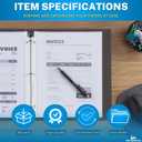 1InTheOffice Heavyweight Sheet Protectors 8.5 x 11, Plastic Sleeves for 3 Ring Binder, Clear, Top Load, 100 Pack