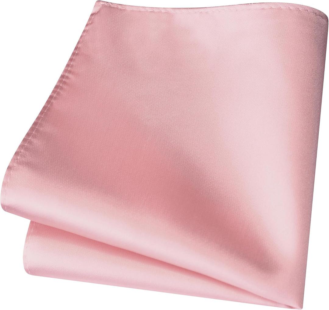 Branduce Solid Pocket Square for Men Plain Color Boy Handkerchief for Wedding Party