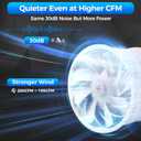 Voltset 4 Inch Duct Fan, Inline Ventilation Exhaust Fan, 280 CFM Duct Intake High Efficiency Air Fan for Vent Bathroom, Kitchen, Grow Tent, Hydroponics, 3D Printer