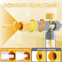 M MINGLE Mini Foam Cannon, Pressure Washer Foam Cannon with 5 Nozzle Tips, 1/4" Quick Connect for Car Wash, Patio, Deck Cleaning