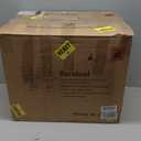 Bar Stools Set of 2, Swivel Counter Height Barstools with Back, Adjustable Modern Bar Chairs, Tall Armless PU Leather Kitchen Island Stool, Brown