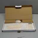 Wireless Keyboard and Mouse Combo, Full-Sized Wireless Keyboard and Adjustable DPI Mouse, 2.4GHz USB Receiver, Keyboard and Mouse for PC, Windows, Desktop, Laptop (Latte Color)