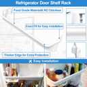 UPGRADED 240535201 Refrigerator Door Rack Bar Replacement Compatible with Frigidaire Kenmore Refrigerator Door Shelf Replacement Parts AP3214686, AH734991,FRT17B3AZB, LFHT1513LW0,FRT15 Door Shelf Rack