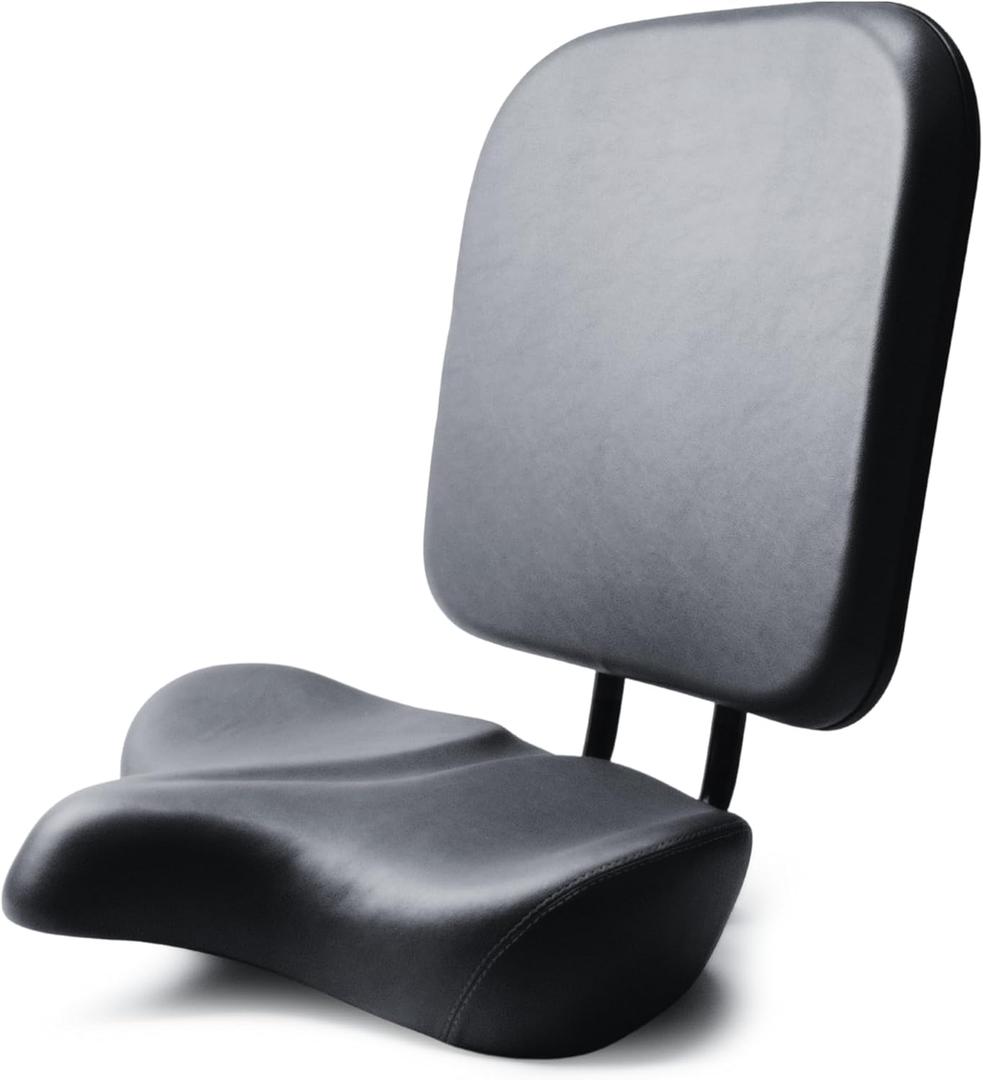 sixthreezero Bike Seat, Comfortable Bicycle Saddle Extra Large Wide Super Duper Max Cushion Comfort Seat for Men and Women (Black)