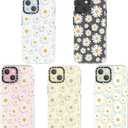 for iPhone 15 White Daisy Flower Clear Phone Case