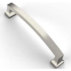 Asidrama 6 Pack 5 Inch(128mm) Hole Centers Kitchen Cabinet Handles, Brushed Satin Nickel Cabinet Pulls Kitchen Cabinet Hardware for Cupboard Drawer Pulls