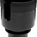 Amazon Basics Car Cup Holder Expander with Adjustable Base, Securely Holds Large Bottles 3.4 to 3.8 in Diameter, Compatible with Yeti, Hydro Flask, Easy Installation, Black