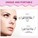 Meylora Magnetic Eyelashes with Applicator Natural Look, Reusable Eyelashes Magnetic Lashes, No Glue Needed Wispy False Lashes Kit Easy to Wear and Remove (Camellia+Devil)