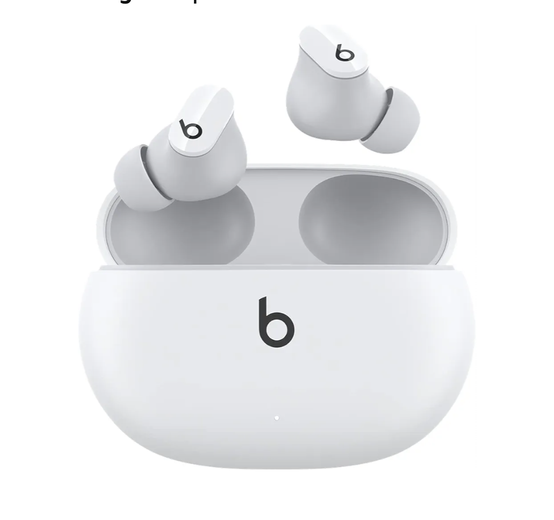Beats Studio Buds - True Wireless Noise Cancelling Earbuds - Compatible with Apple & Android, Built-in Microphone, IPX4 Rating, Sweat Resistant Earphones, Class 1 Bluetooth Headphones - White