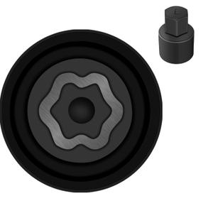 E-Wheel Locking Nut Key Compatible with Toyota Models, Lexus, Tacoma, Wheel Lock Nut Socket Adapter, Anti-Theft Lug Removal Tool, Socket Remover Hand Repair Tool