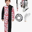 Brand: Kuberas
4.0
4.0 out of 5 stars
(240)
Kids Terrifying Costume Clown Costume Mask Killer Clown Halloween Cosplay Outfit for Boys Girls 4-14 Years
