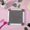 3 Pack Square Embroidery Hoops, Plastic Cross-Stitch Hoops, Plastic Clip Frame for Embroidery, Embroidery Quilting Frames (6x6, 8x8, 11x11)