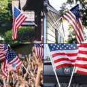 White Flag Poles for Outside House - 6ft Tangle Free Flag Pole for House,Heavy Duty Metal Flagpole Hardware for American Flags,Outdoor Flagpoles Residential for Porch,Car,Truck,Boat (without Bracket)