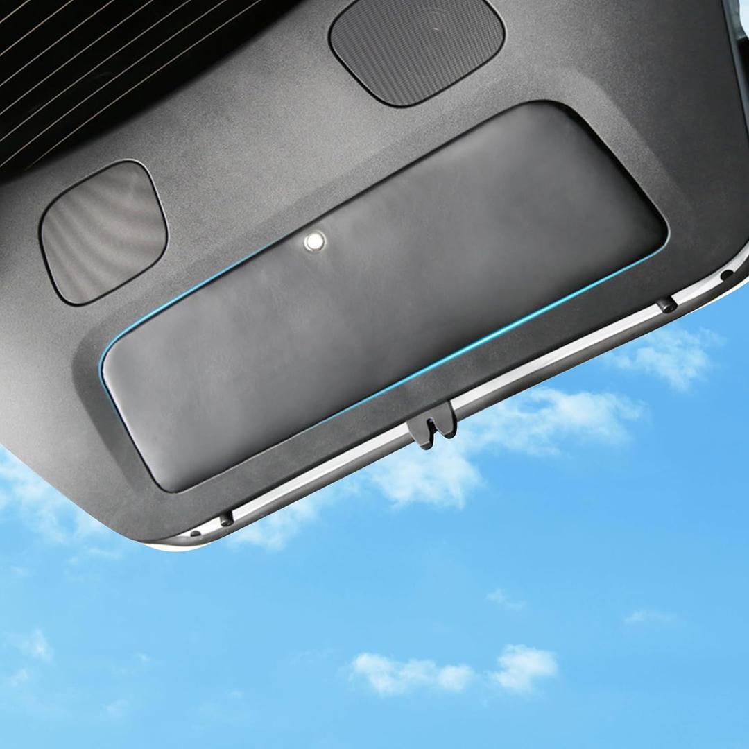 TOPABYTE Rear Trunk Tailgate Mat for Tesla Model Y 2020-2024 Leather Protective Pad Trunk Protector Mat All Weather Interior Door Liners ModelY Accessories