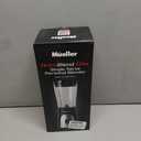 Mueller Smoothie Blender for Smoothies - Personal Blender for Shakes, Frozen Drinks, Baby Food & More, 15oz Travel Cup and Lid, Durable Stainless Steel Blades for Powerful Blending Performance