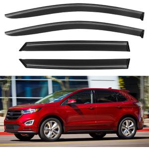 Window Visors Rain Guards Shield for 2015-2025 Ford Edge, Out-Channel Window Vent Wind Deflectors Visors Shades for 15-25 Edge