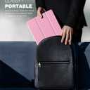 TiMOVO Case for Samsung Galaxy Tab A11+ Plus/A9+ Plus 11 Inch (2026/2023), Slim Lightweight Stand Hard Back Shell Protective Cover, Auto Wake/Sleep, Flowers Pink