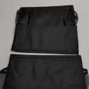 2 Pack RV Shoe Storage with Sticky Adhesive Tape, Over the Door Shoe Rack, Wall Hanging Shoe Organizer with Large Deep Pockets for Camper, Narrow Space Saving Closet Organizers Black