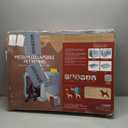 SPORT PET Plastic Kennels Rolling Plastic Wire Door Travel Dog Crate, Collabsible Kennel, 22.1" L x 23.3" W x 30.6" H