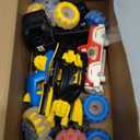 4 Pack Monster Truck Toys for 2 3 4 5 6 7 Year Boys, Light-Up Car Toys with Light-Up Wheels, Take Apart Toys Trucks for Toddler Toys 2-3, Birthday for Toddler Boys Ages 2-4