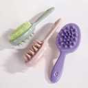 Purple Double-sided Hair Brush, Portable Massage Comb