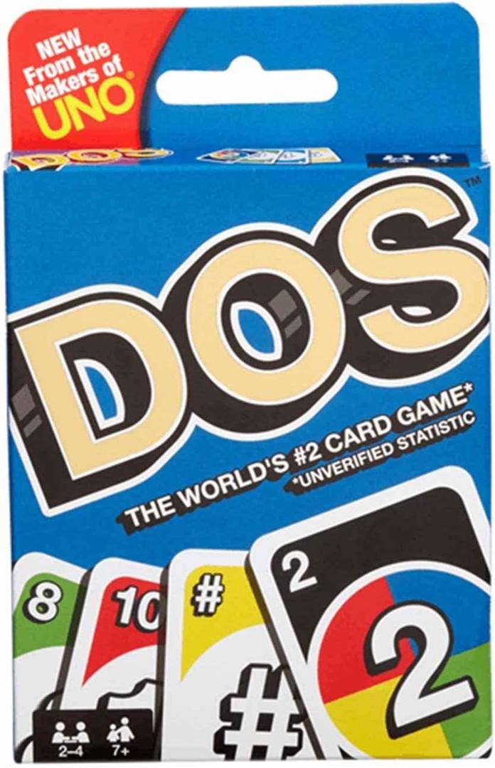 Mattel Toys, UNO Card Game And Mattel Games DOS Family Card Game, From the Makers of UNO, with 108 Cards, Makes a Great Game for 7 Year Olds and Up