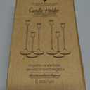 6 Pcs Black Candle Holders Set, Vintage Home Decor  Modern Taper Candlestick Holders for Wedding, Table Centerpieces  Great Gift for Housewarming, Birthday Parties, Wedding & Christmas Season