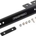 JDMSPEED Black Front Bumper License Plate Mount Bracket Relocator Holder Bar