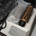 4 in 1 Rotating Hair Dryer Brush Spinning with Detachable Brush(2" & 1.5"),Negative Ionic Brush Blow Dryer 100-120V,3 Heats and 2 Speeds Rotating Hot Air Brush for Curling,Straight,Drying