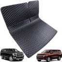 Cargo Mat Compatible with 2021-2026 Chevrolet Suburban/GMC Yukon XL (3rd-Row Power Folding Seats) Trunk Mat & Rear Backrest Mat Cargo Liners (3pcs)