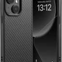 for iPhone 15 Plus&iPhone 14 Plus Case Protective Case Made of Real Aramid Fiber, Soft Touch, Tough Durable Carbon Bumper, Black