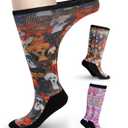 Diabetic Socks for Women & Men Extra Wide, Over The Calf Non Binding Lymphedema Neuropathy Swollen Feet for Women Men